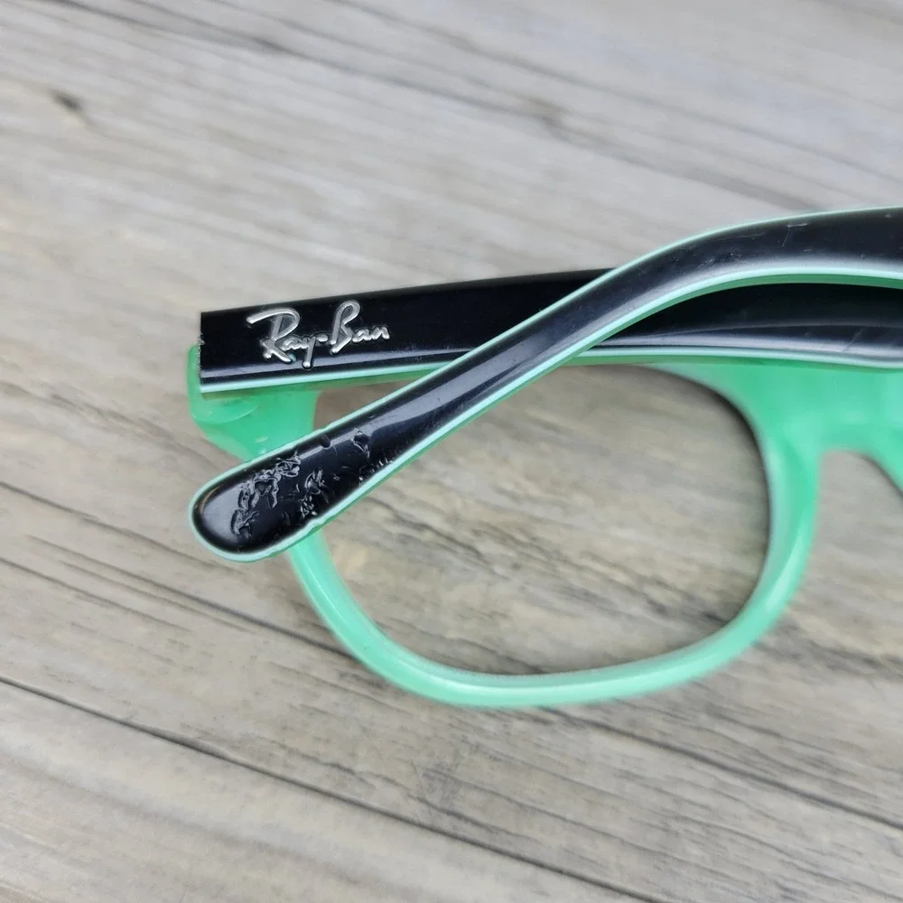 Ray-Ban Eyeglass Frames RB1555 Wayfarer 3580 Black Green Kids 45-15-125